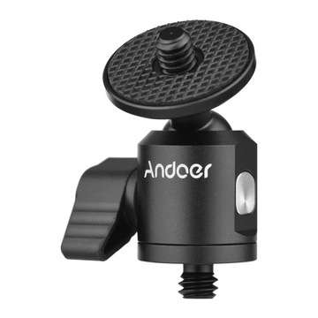 Andoer Mini Ballhead Adapter Camera Tripod Ball