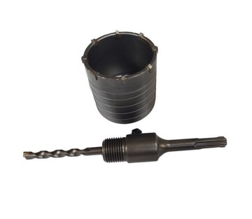 KORONKA OTWORNICA BETONU 65 SDS plus + ADAPTER DŁUGOŚĆ CŁKOWITA 165mm