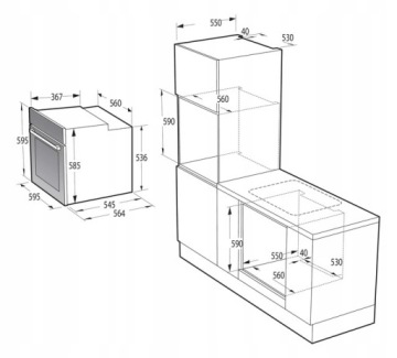 Комплект черных ковриков GORENJE BOS67372CLB + BM235CLB + GW6D42CLB