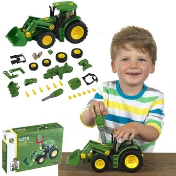 TRAKTOR JOHN DEERE ZESTAW DO SKRĘCANIA KLEIN ZABAWKA PREZENT DLA DZIECI