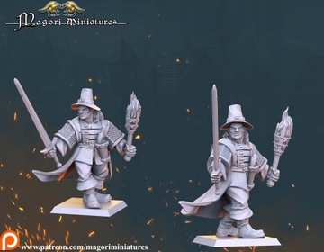 Команда охотников на ведьм - Миниатюры Магори - 3D-печать