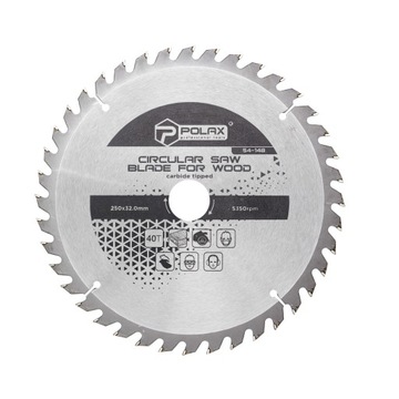 Tarcza piła tarczowa do drewna 250 x 32.0/30.0 40Т Polax