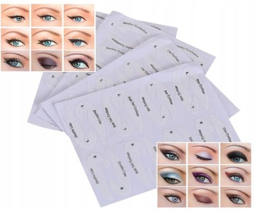 Szablony do cieni eyelinear kreska kocie oko 4szt