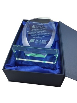 PREMIO Simples стеклянная статуэтка 10мм - Гравировка, УФ