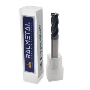 Frez promieniowy VHM Fi6 x R1 x 50 mm - 45 HRC !