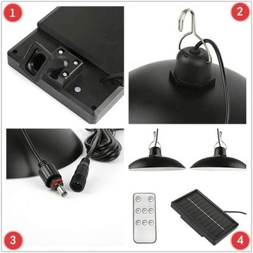 ДВОЙНАЯ ЛЮСТРА, СОЛНЕЧНАЯ СВЕТОДИОДНАЯ ЛАМПА, ОТДЕЛЬНАЯ ПАНЕЛЬ