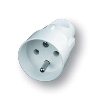 Gniazdo przenośne 2P+Z 250V 16A białe 32-12102.01 SI Powstaniec S-6B