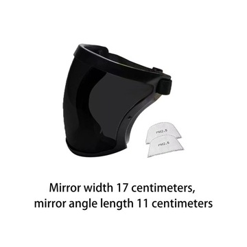 Pełna osłona twarzy Ochronna Łatwa konserwacja Ergonomiczne szlifowanie Ciemnoszary