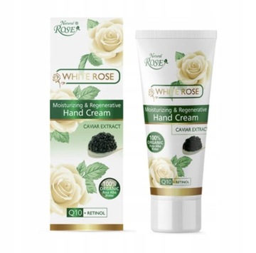 KREM DO RĄK Biała Róża, Kawior, Q10 75ml