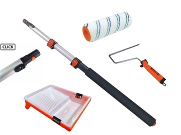 SOLID ZESTAW MALARSKI WAŁEK KUWETA Z KIJEM TELESKOPOWYM SYSTEM CLICK 1,2M