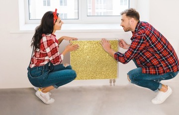 МАГНИТНАЯ КРЫШКА РАДИАТОРА 60x60 GOLD MAT MAGNET