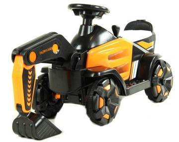 Koparka na akumulator dla dzieci LED MP3 TRAK-SX-4-POMARANCZOWY