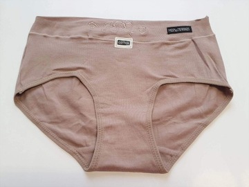 Majtki damskie figi midi MONGNI ROUZI brązowy, XL