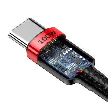 Кабель BASEUS USB-C — USB-C Cafule QC 3.0 100 Вт, 2 м