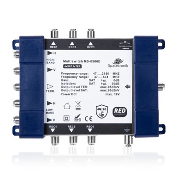 Мультипереключатель 5/6 Spacetronik E-Series MS-0506E