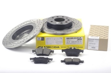 Tarcze MIKODA GT 278mm + Klocki TYŁ Opel VECTRA C