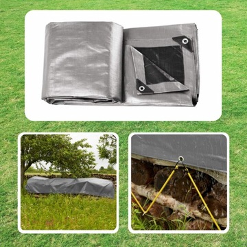 Брезент 4х4, Водонепроницаемый, ТОЛСТЫЙ, 260г, Морозостойкий, УФ++