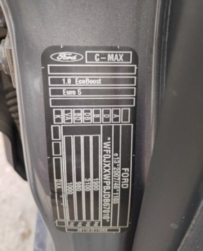 Ford C-MAX II Minivan 1.0 EcoBoost 125KM 2013 Ford C-MAX 2013r, 1.0 Benzyna. Delikatnie przetarty lewy bok. Jezdzi., zdjęcie 27