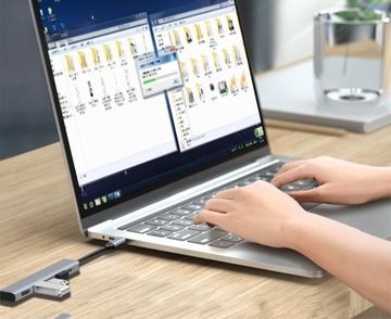 АДАПТЕР-концентратор 5 в 1 USB-C HDMI 4K 3x USB 3.0 АДАПТЕР ДЛЯ MACBOOK M1 PRO AIR