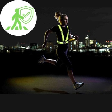 Светоотражающий ремень безопасности Велосипедный мотор Светоотражающий жилет ДОРОЖНЫЙ БЕГ СИЛЬНЫЙ