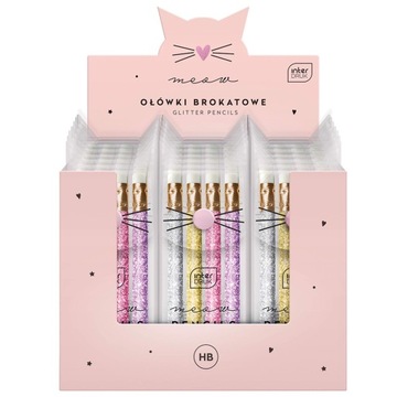 INTERDRUK Ołówki Mini Glitter 4 sztuki