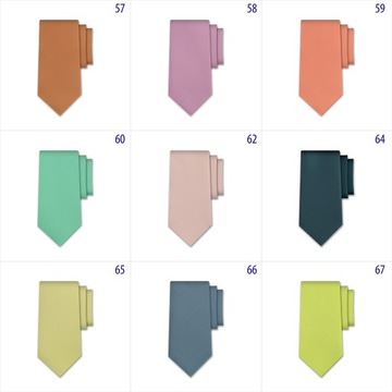 Grafitowy krawat męski jednolity gładki jednobarwn