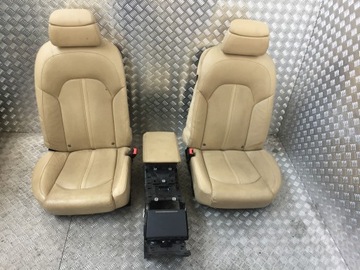 KOMPLET FOTELE KANAPA PODŁOKIETNIK SKÓRA AUDI A8 D4 4H4 LONG