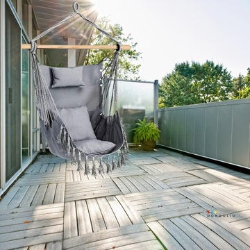 ПОДВЕСНОЙ СТУЛ, БРАЗИЛЬСКИЙ СТУЛ, КАЧЕЛИ, ГАМАК + 3 подушки Дондолио