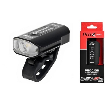 LAMPA PRZÓD PROX PROCJON 600Lm, 1200mAh, USB-C, SAFE MODE, GO PRO