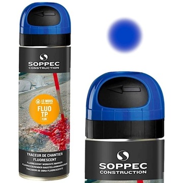 FARBA GEODEZYJNA SPRAY SOPPEC FLUO TP NIEBIESKI