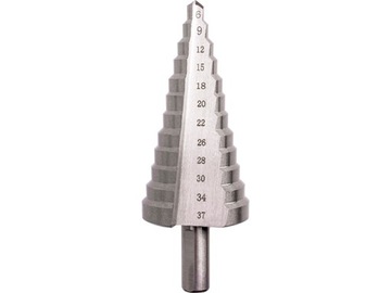 WIERTŁO STOPNIOWE STOŻKOWE WIERTŁA HSS 6-37 mm