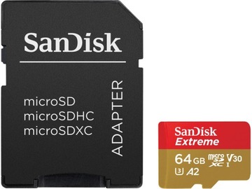 Karta pamięci SANDISK Extreme microSDXC 64 GB