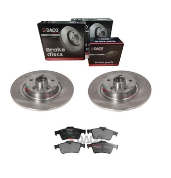 2x Tarcze + 4x Klocki RENAULT ESPACE IV VELSATIS TYŁ ABS ŁOŻYSKA JAKOŚĆ !
