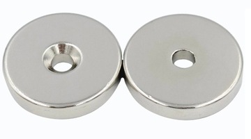 MAGNES NEODYMOWY MOCNY 30x5 mm Z OTWOREM 7,5/4,5 mm POD WKRĘT