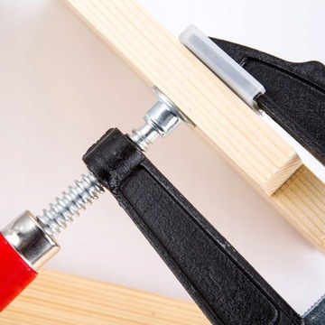 ЗАЖИМ ДЕРЕВЯННЫЙ ЗАЖИМ РУЧКА 300х80мм ТИП F СТАЛЬ МАСТЕРСКАЯ