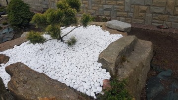 THASSOS СНЕЖНО-БЕЛЫЙ КАМЕНЬ 1-3мм ГАЛЬКА ДЛЯ САДА