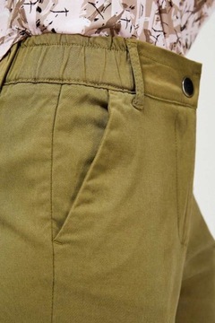 MOODO Spodnie chinos L-SP-3403 OLIVE; XS