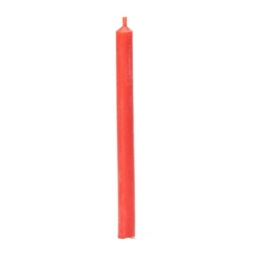 Świeca z wosku pszczelego O-07 dł. 15cm czerwona