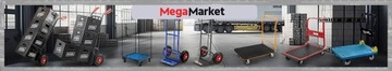 Wózek transportowy platformowy magazynowy 300KG KOŁA NA ŁOŻYSKACH Mega-M