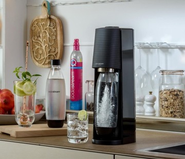 Saturator do wody gazowanej SodaStream TERRA BLACK + BUTELKA MOB 0,5L