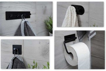 ДЕРЖАТЕЛЬ ДЛЯ ТУАЛЕТНОЙ БУМАГИ без сверления 3М ЧЕРНЫЙ