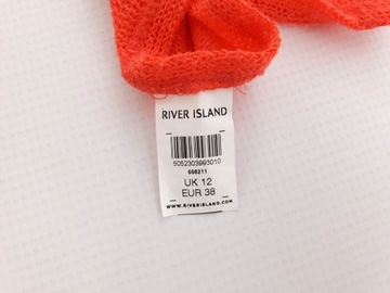 RIVER ISLAND oversizowy SWETER z rozcięciami _ 38