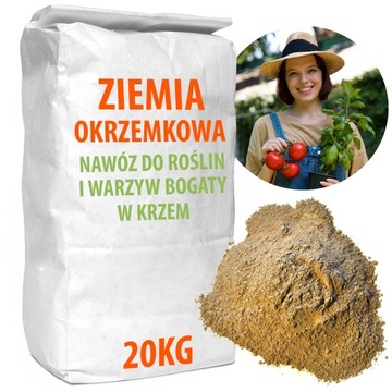 Nawóz do Pomidorów, Warzyw ZIEMIA OKRZEMKOWA DIATOMIT 20KG
