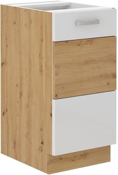 WĄSKA DOLNA SZAFKA KUCHENNA ARTISAN BIAŁY 40 CM