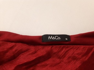 M&CO elegancka SUKIENKA z falbanami RED _ 44