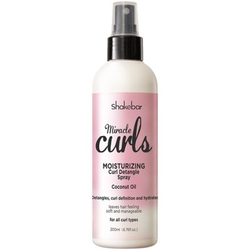 Shakebar Miracle Curls COCONUT OIL spray loków z olejkiem kokosowym 200ml