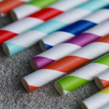 Бумажные трубочки, трубочки, экологические полоски, 100 шт.