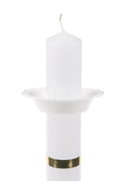 СВЕЧА БЕЛАЯ ВОСК, 40х3см, БОЖЬЯ МАТЕРЬ, СВЕЧА