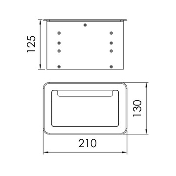 МОДУЛЬНАЯ УСТАНОВОЧНАЯ КОРОБКА FLOORBOX Roxtone TB286