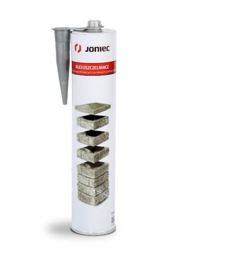 JONIEC Klej uszczelniacz do betonu, bloczków, ogrodzeń 300ML SZARY